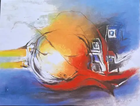 „Meine Bildwelt – Lebensader und erfülltes Leben“ Ausstellung Ortrud Kopp Impression 3