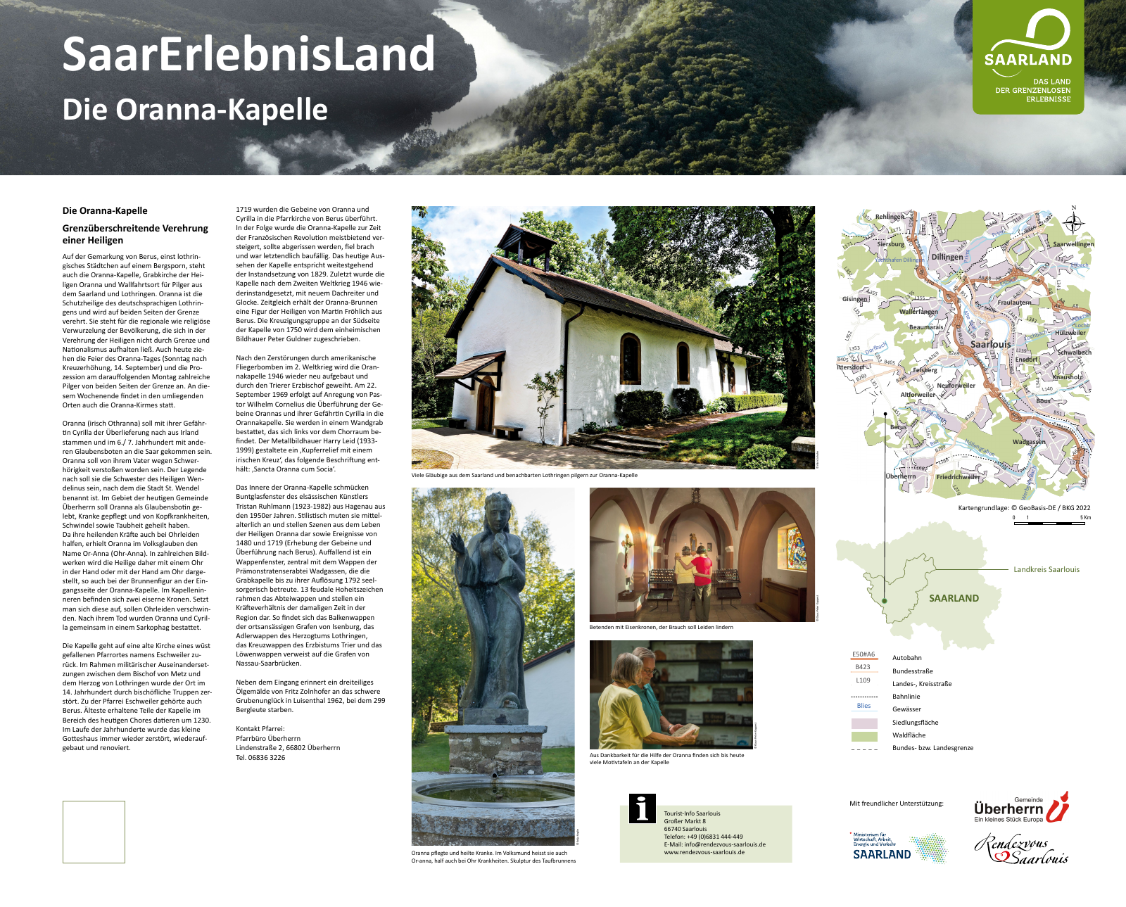 Orannakapelle Berus als kultureller Bezugspunkt im Saargau