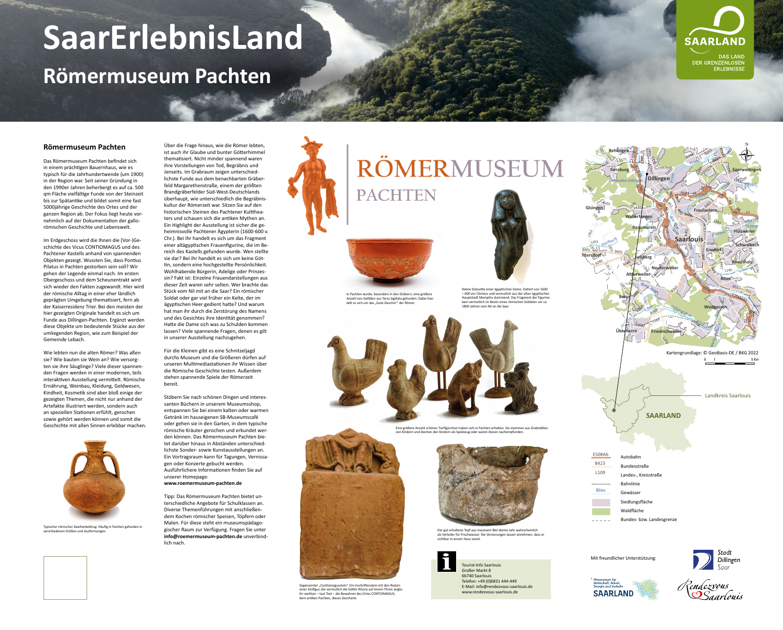 Ökosee Dillingen mit Römermuseum Pachten